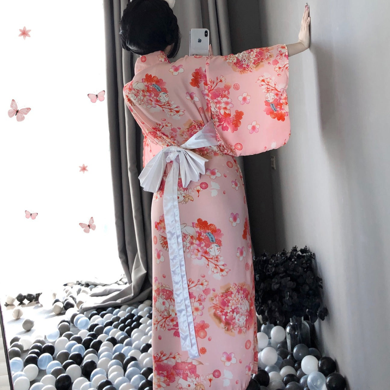 Romantic lingerie japanese kimono KS121